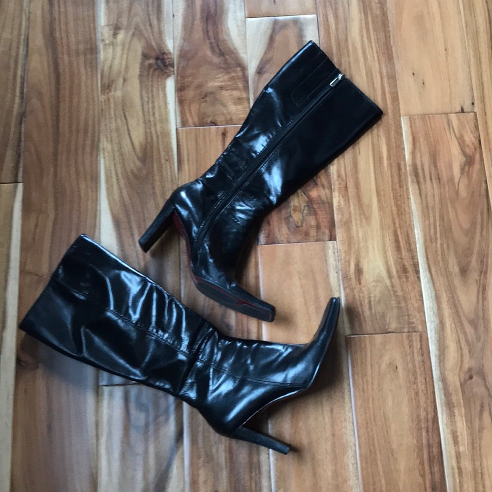 Nine West Black Knee High boots size 6.5M